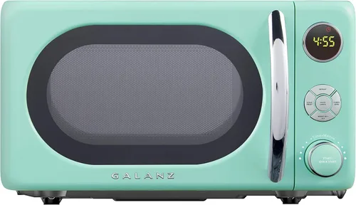 Miniatura 18 de Galanz - Horno microondas retro GLCMKZ09GNR09, funciones de cocción y recalentamiento automáticos, descongelación e inicio rápido, fácil limpieza