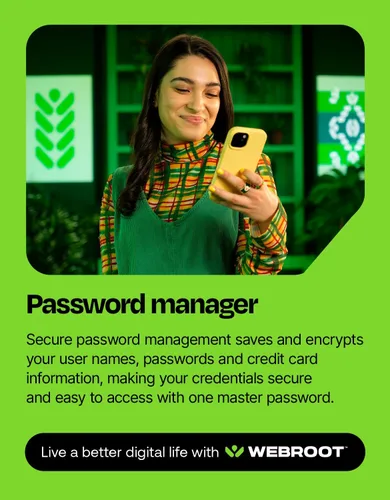 Miniatura 7 de Webroot Seguridad de Internet completa Software antivirus 2023 5 dispositivos Descarga de 2 años para PC/Mac/Chromebook/Android/IOS +