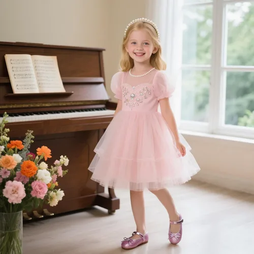 Miniatura 2 de Otter MOMO Zapatos planos de bailarina para niña, con lazo decorativo, ideales para llevar con vestido y combinan bien con flores, para escuela