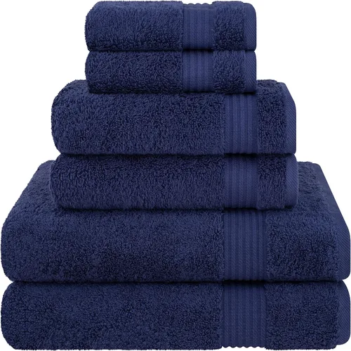 Miniatura 69 de Cotton Paradise 4 piezas de toallas turcas para baño, juego de toallas extra grandes suaves y afelpadas para baño, color beige