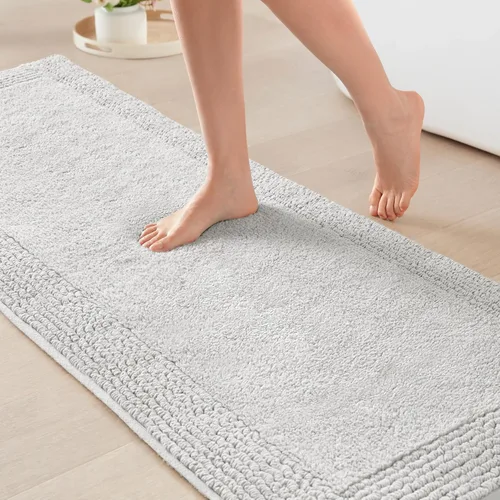 Miniatura 41 de Madison Park Splendor - Alfombra de baño reversible 100% algodón con mechones, 3000 GSM, calidad hotelera, lujosa, felpa, pelo medio, tapete de baño