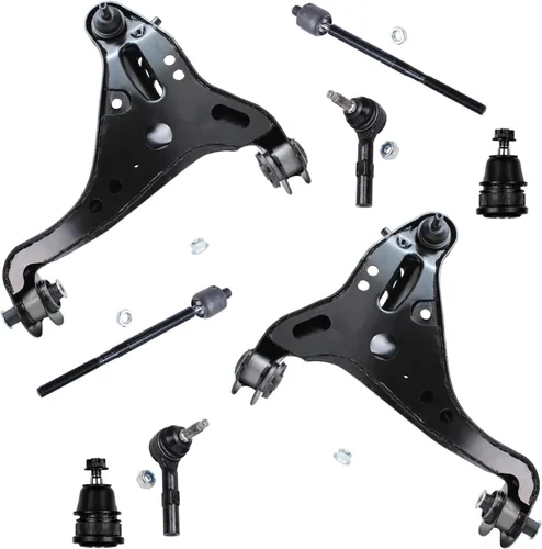 Miniatura 177 de Detroit Axle - Kit de brazos de control de extremo delantero de 8 piezas para Dodge Dakota 00-04, Durango 00-03, 4 brazos de control superior e