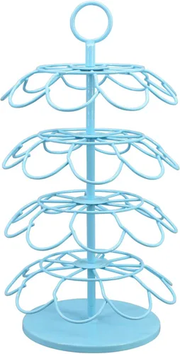 KIMIUP Soporte para Cápsulas de Café, Organizador de Almacenamiento de Cápsulas de Café Compatible con K-Cups (36 Cápsulas), Estación de Café Azul