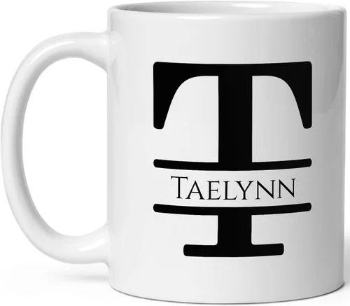 Miniatura 15 de Taza de café personalizada con monograma, letra inicial A personalizada para mujeres, hombres, niñas, niños, papás, mamás amigos, taza de café