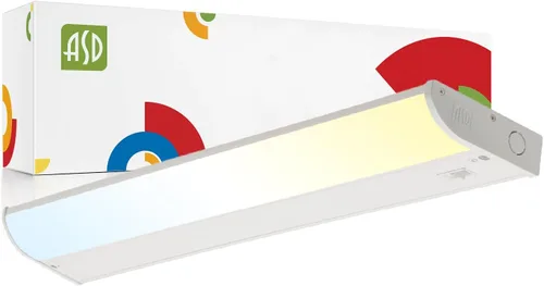 ASD Iluminación LED para debajo del gabinete, 24 pulgadas, 12 W, 822 LM, luces regulables cableadas para debajo del gabinete para cocina, 3000