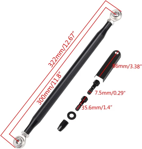 Miniatura 6 de Palanca de cambios de palanca de cambios redonda negra para Harley Softail Touring Electra Street Road Glide Road King FLHT FLHR FLTR FLHX 1986-2023