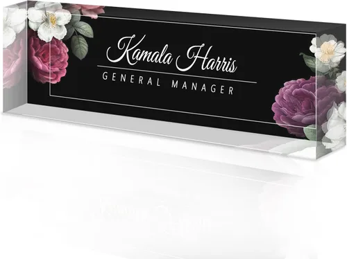 Miniatura 12 de Placa de nombre de escritorio personalizada, placa de identificación acrílica, placas de identificación personalizadas para regalos de oficina
