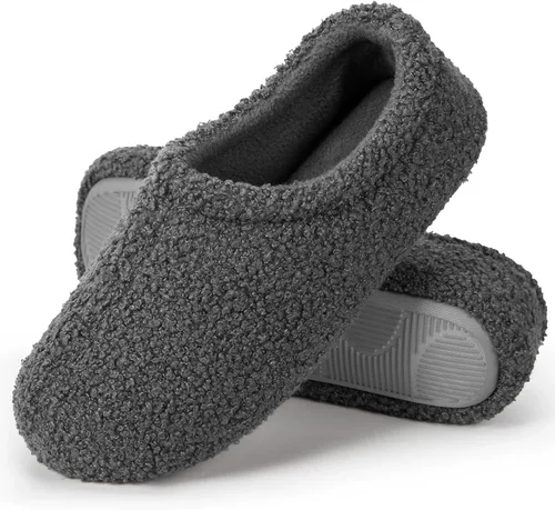ATHMILE Women's Men's House Slippers Bedroom House Shoes Indoor Fuzzy Memory Foam Fluffy Cozy Shoes Size 7 8 9 10 11 12 13 Gift Box