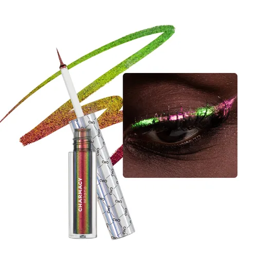 Miniatura 8 de CHARMACY Delineador Líquido para Ojos Resistente al Agua, Lápiz delineador de ojos negro intenso de larga duración con punta ultra fina, a prueba