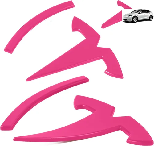 Miniatura 9 de Accesorios de emblema para Tesla Model 3 Logo Sticker 2023 2022-2017 Model 3 Calcomanías (negro)
