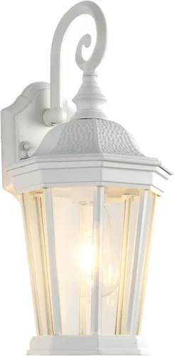 Miniatura 14 de Linterna de Pared Exterior, Accesorios de Luz de Pared al Aire Libre Resistente al Agua, Apliques de Porche de Aluminio Marrón con Enchufes E26