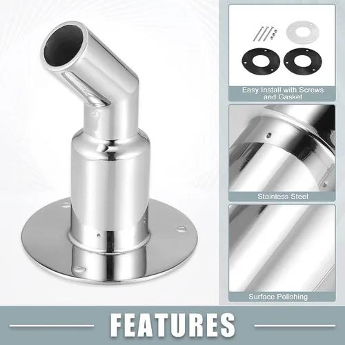 Miniatura 3 de Tubo de escape a través del casco con tornillos y tuercas para tubo de tubo de acero inoxidable de 0.945 in 0.94 pulgadas