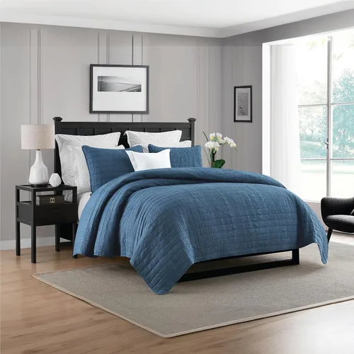 Miniatura 9 de Swift Home Ligero de gran tamaño, ultra suave, lavado con enzimas, textura arrugada, relleno de mezcla de algodón transpirable, juego de 2 piezas