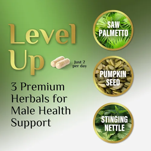 Miniatura 6 de Saw Palmetto - Suplementos de salud para próstata para hombres, 1000 mg, 3 veces más fuerza con semillas de calabaza, bloqueador de DHT, salud