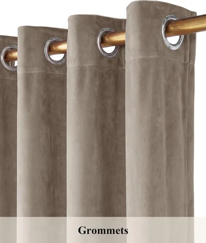 Miniatura 18 de StangH Cortinas de Terciopelo Verde Esmeralda de 96 Pulgadas - Cortinas Opacas de Terciopelo de Lujo Súper Suaves, Elegante Cobertura de Ventana