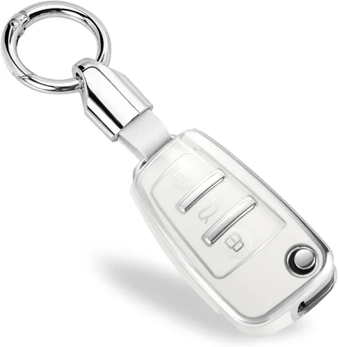 Miniatura 16 de Funda para Llavero Mercedes con Llavero de Cuerda Trenzada de Metal, Funda de Llave Suave Mejorada para Carcasa de Llavero Remoto Inteligente Sin