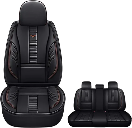 Miniatura 15 de Fundas de asiento delantero para Jeep Grand Cherokee 2000-2025, protección de banco frontal dividido 3D compatible con bolsa de aire lateral, línea