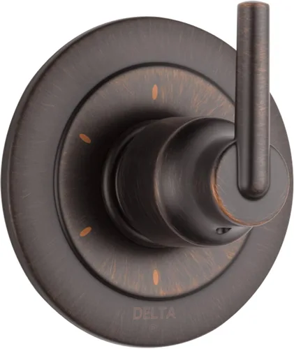 Delta Faucet Trinsic - Kit de moldura de desviador de bronce frotado con aceite de 6 ajustes, kit de válvula de desviación, desviador de ducha de