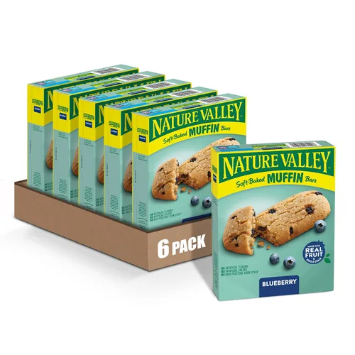 Miniatura 19 de Nature Valley Barras de magdalenas horneadas suaves, chispas de chocolate, barras de aperitivos, 10 barras, 12.4 onzas