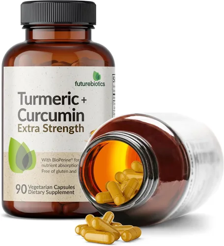 Miniatura 4 de Futurebiotics Cúrcuma + curcumina, antioxidante, apoyo articular y digestión con BioPerine para una mayor ingesta de nutrientes, sin OMG, 90