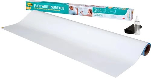Miniatura 13 de Post-it Marcador permanente fácil de borrar, superficie de pizarra blanca, marcador permanente que se limpia con agua, película blanca de pizarra