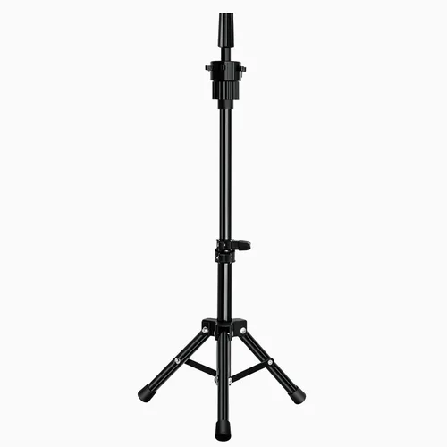 Miniatura 7 de FUTAI Soporte de peluca trípode para peluquería práctica estilo exhibición de cabello humano maniquí cabeza maniquí cosmetología muñeca cabeza
