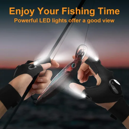 Miniatura 3 de Guantes de linterna LED, regalos de calcetines de Navidad, regalos para hombres, regalos de elefante blanco para adultos, hombres, papá, cumpleaños