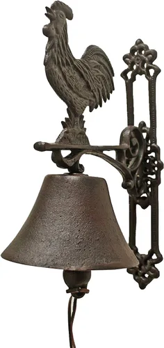 Miniatura 6 de NACH Timbre de alce de hierro fundido, campanas de puerta pequeñas para hogares, campana de cena rústica, campana de puerta de cocina, timbres