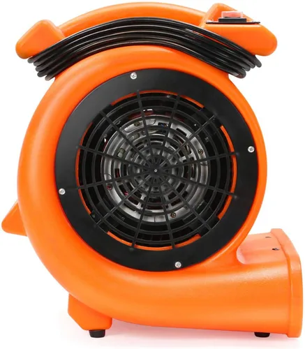 Miniatura 2 de Dryser 6pk Air Mover - Ventilador de piso industrial de 2 velocidades 1/2 HP - Ventilador de secado de alfombras naranja