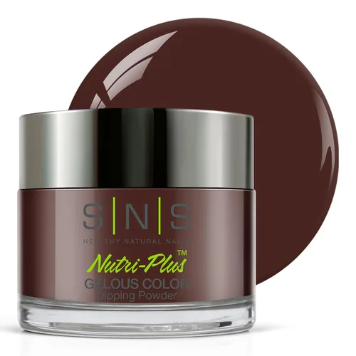 Miniatura 30 de SNS Polvo de inmersión de uñas, polvo de inmersión de color geloso - Acai Bowl (negro) - Color de uñas de larga duración dura 14 días - Bajo olor