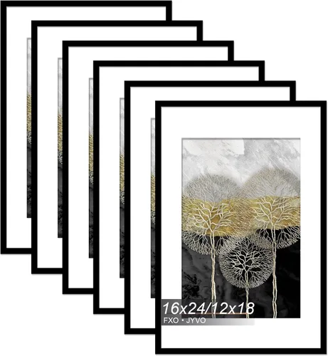 Miniatura 73 de Fxojyvo Marco de Fotos de 4x6, Muestra Foto de 3.5x5 con Paspartú o 4 x 6 Sin Paspartú, Liviano y de Alta Transparencia Marco de 4 por 6 para Pared