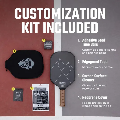 Miniatura 6 de Bison Paddles: Thermoformed Carbon Fiber Pickleball Paddle - Professional Grade Construction for Maximum Spin and Power Paddle Tuning Kit Included
