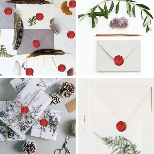 Miniatura 6 de 10 barras de pegamento de cera de sellado, 8 pulgadas de largo, mini pistola de pegamento caliente para sobres, invitaciones de boda, tarjetas