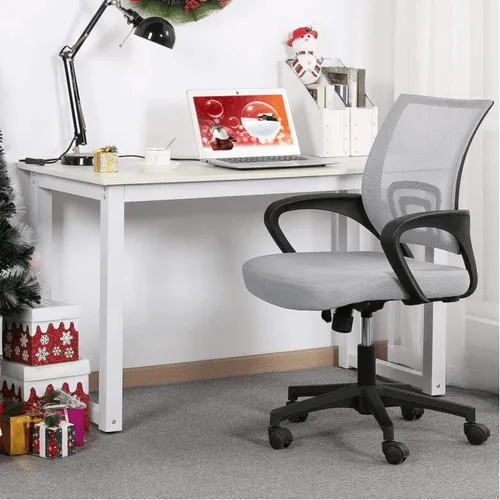Miniatura 9 de Silla de oficina en casa, silla de escritorio de malla, silla ergonómica para computadora con soporte lumbar y reposabrazos, sillas de oficina Verde