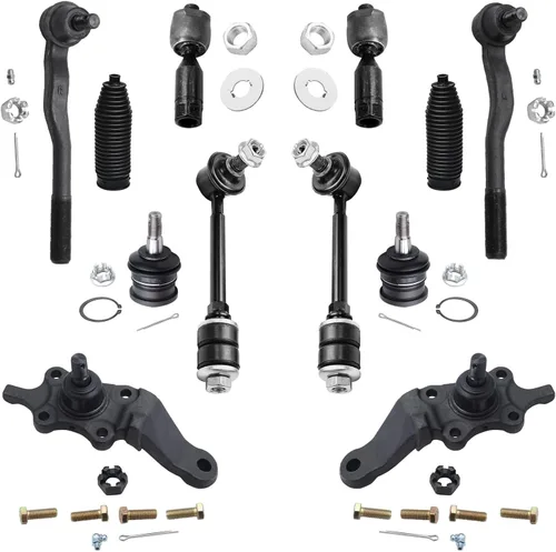 Miniatura 51 de Detroit Axle – Kit de suspensión delantera para Hyundai 2013-2018 Santa Fe 2 enlaces de barra de estabilizador 4 varillas de amarre interiores