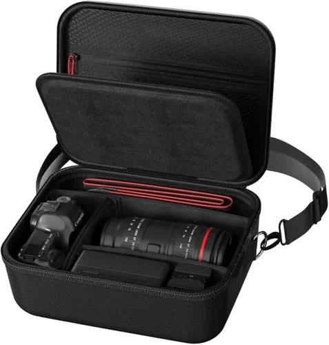 ProCase Funda rígida para cámara para Canon Rebel T7/EOS R100/R50/DSLR/SLR/Nikon/Sony/Cámaras sin espejo, bolsa de viaje para cámara digital con