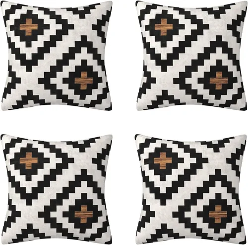 Miniatura 26 de Happy Fall - Funda de almohada decorativa de otoño para interiores y exteriores, funda de cojín de lino con calabaza azul acuarela para sofá, sala