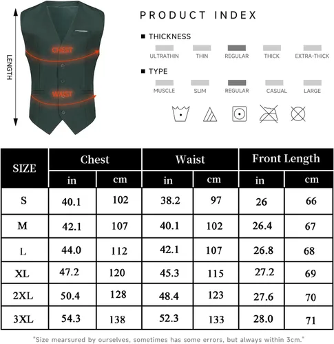 Miniatura 7 de Chaleco formal de negocios para hombre, chaleco ajustado con cuello en V, traje de esmoquin