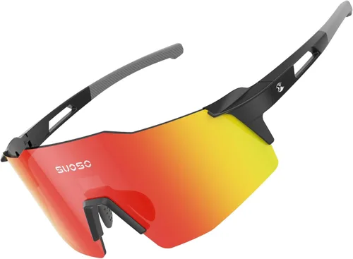 Miniatura 33 de suoso Gafas de sol deportivas de ciclismo para hombre: gafas de sol polarizadas ligeras con protección UV para jóvenes, béisbol, softbol, correr