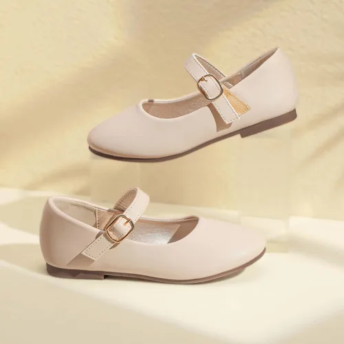 Miniatura 4 de PANDANINJIA Zapatos de vestir para niñas con diseño de flores y perlas, zapatos planos Adela para boda, fiesta, escuela, para niños pequeños