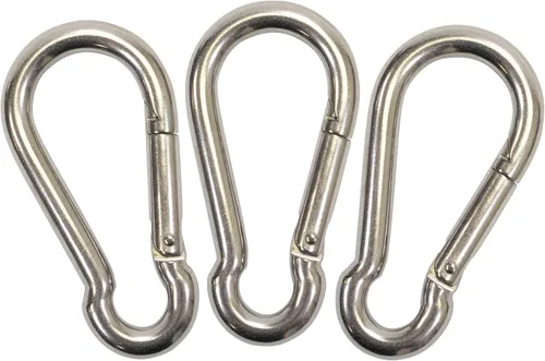 Miniatura 2 de Scuba Choice Stainless Steel Boat Clip Carabiner 3.13" – Safety Spring Hook for Boating, Kayaking, Diving, Fishing & Outdoor Gear