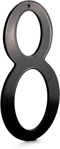 Montague Metal Products números estándar para casas, 6 - pulgadas, Negro