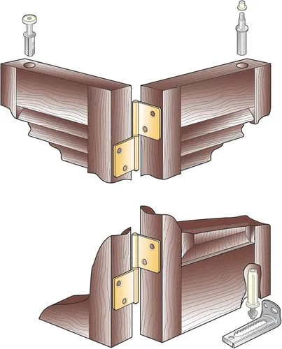 Miniatura 8 de Prime-Line N 7534 Kit de reparación de herrajes para puertas plegables, incluye soportes superior e inferior, pivotes superior e inferior y rueda
