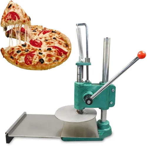 Prensa de masa para pizza, máquina manual de prensa de pastelería de masa de pizza doméstica de 9.5 pulgadas, prensa de pizza de acero inoxidable,