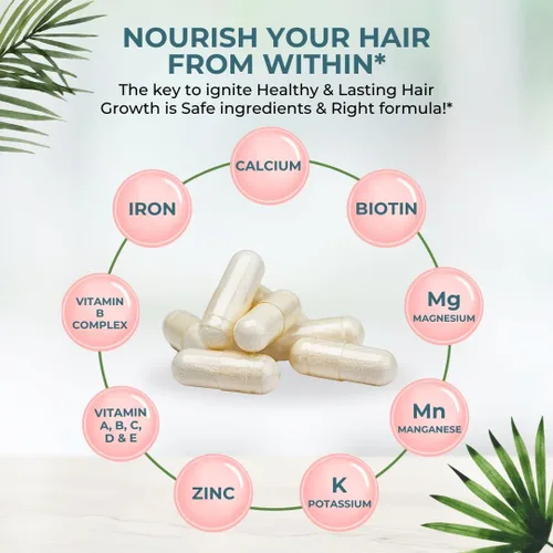 Miniatura 4 de VITAL NUTRITIVE Vital Hair Complex – Vitaminas para el cabello con biotina y vitamina B para mujeres y hombres – Apoya un cabello, piel y uñas