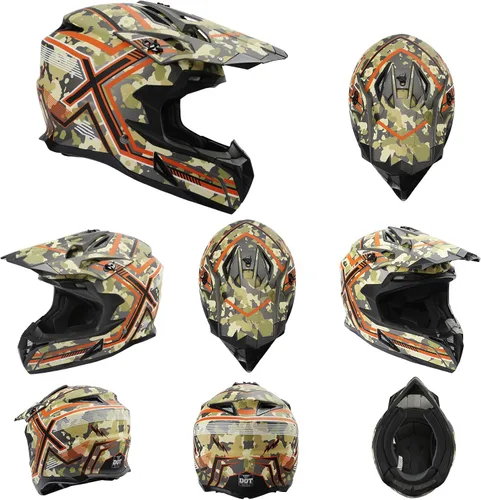 Miniatura 7 de TCMT Casco MX de Cara Completa para Motocicleta Dirt Bike Off-Road Motocross ATV Bicicleta de Montaña para Hombres y Mujeres Aprobado por DOT