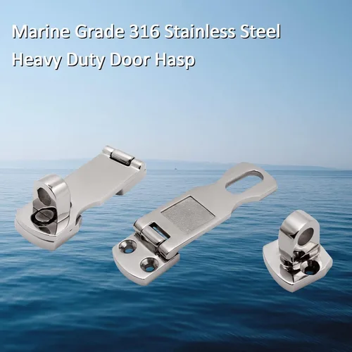 Miniatura 7 de SHENGHUISS Boat Door Lock Latch Anti-Rattle Lockable Hold Down Clamp Latch Marine Grade 316 Stainless Steel with Screws