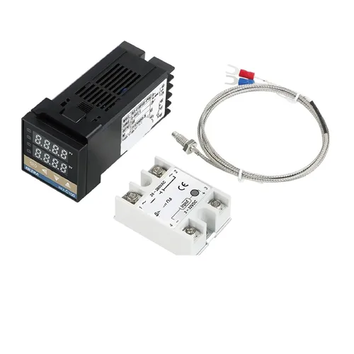 Miniatura 8 de Rex-C100 Intelligent Temperature Controller Package with K-Type Thermocouple Heat Sink and 25da/40da/60da Solid State Relay