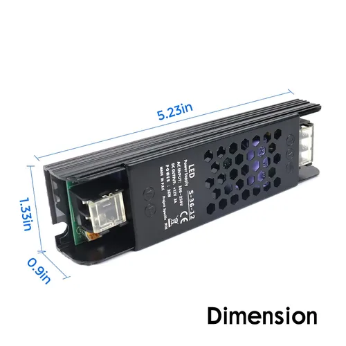 Miniatura 5 de Fuente de alimentación conmutada regulada universal de 12 V 3 A 36 W, convertidor de 100-250 V CA a 12 V CC, controlador LED, transformador