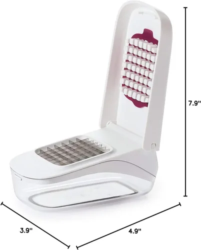 Miniatura 6 de Picador de verduras con contenedor, máquina trituradora de alimentos de queso de frutas, cebolla, patata, zanahoria, col, cortador de verduras, sin
